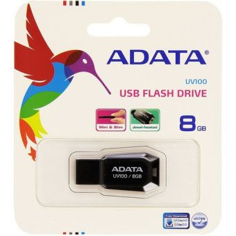 ADATA 8GB UV100 Black (AUV100-8G-RBK)