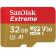 Sandisk 32 GB microSDHC V30 A1 UHS-I U3 4K Extreme (SDSQXAF-032G-GN6MA)
