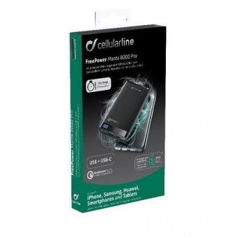 Cellularline Manta Pro QC 3.0 8000 mAh Black (FREEPMANTA8QCCK)