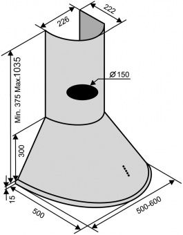 Ventolux CAPRI 50 Inox (600)