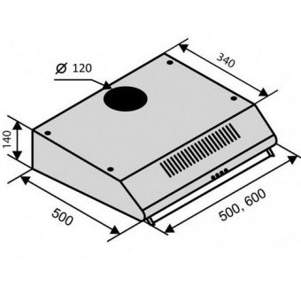 Ventolux ALDO 60 INOX 2M