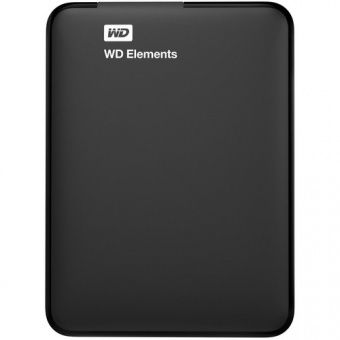 WD USB 1TB Elements Black (WDBUZG0010BBK-WESN)