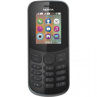 Nokia 130 New 2017 Dual Sim Black