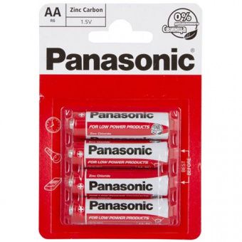 Panasonic RED ZINK R6 BLI 4 ZINK-CARBON