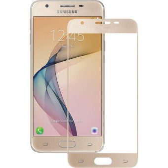 Mocolo 3D Full Cover Tempered Glass Samsung Galaxy J5 2017 Gold (SX1739)