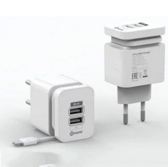 Nomi Зарядное устройство HC05213 2 порта 2.1A (White)