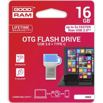 GOODRAM 16GB Dual Drive Blue (ODD3-0160B0R11)